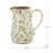 6.3X4.5X7.1" Round Ceramic Pitcher Vase With Multi-Colored Floral Motifs-1170565300-1170565303
