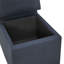 Chaise d'appoint rembourrée avec rangement caché et roulettes Helmetta-125124710