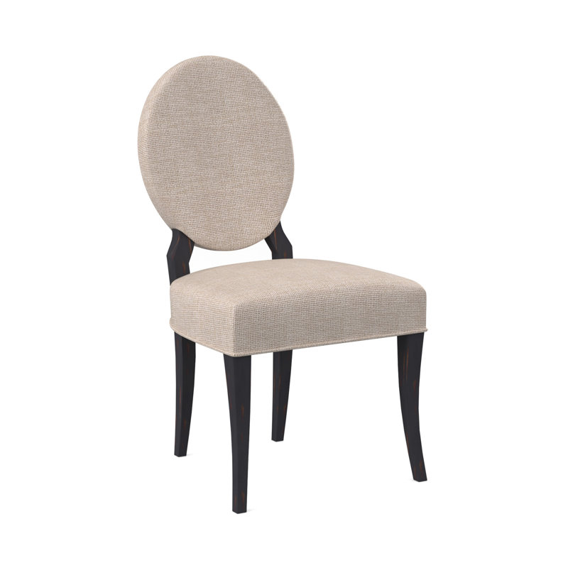 Chaise de salle à manger Cameo, Ébène vintage, Mélange de polyester Margaret Tangelo