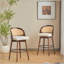 Tabouret de bar en bois Como, ensemble de 2