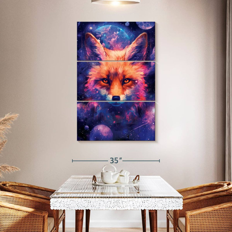 Brampt Cosmic Fox I, 50" H x 32" W