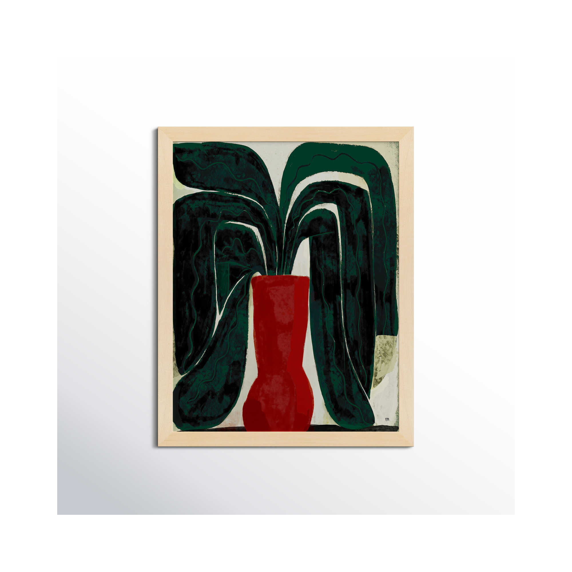 Plant #8 by StudioM, Brown, 30" H x 24" W x 1.25" D
