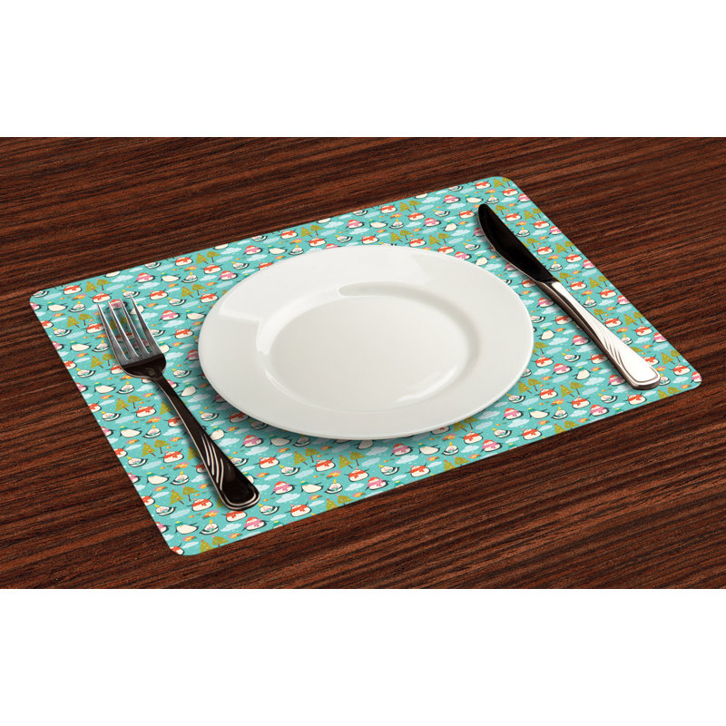 Polyester Abstract Rectangle Placemat