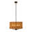 19.68" Hand Woven Bohemian Rattan Pendant Chandelier
