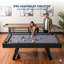 Ensemble de table de billard 7 pi avec baguettes, boules et accessoires - Finition noire moderne pour salle de jeux, sous-sol ou bureau-129874981