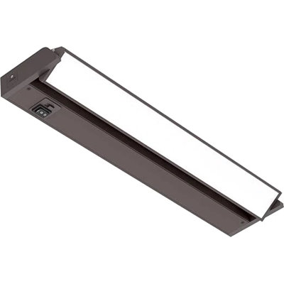 Inlight 18-inch Swivel LED Under Cabinet Lights, Glass Lens, Selectable White 2700K/4000K/5000K, Dimmable with Wall Dimmers,Bronze Finish, IN-0202-2-BZ