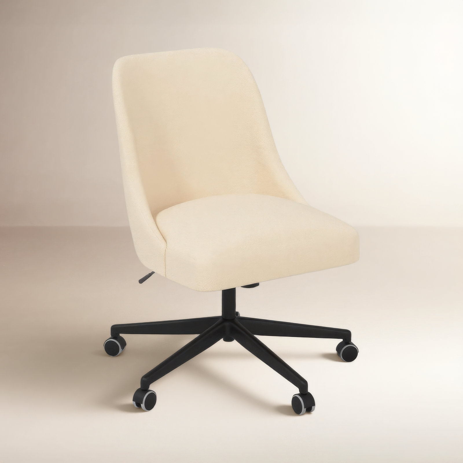Acosta Office Chair, Classic Pearl Performance Velvet