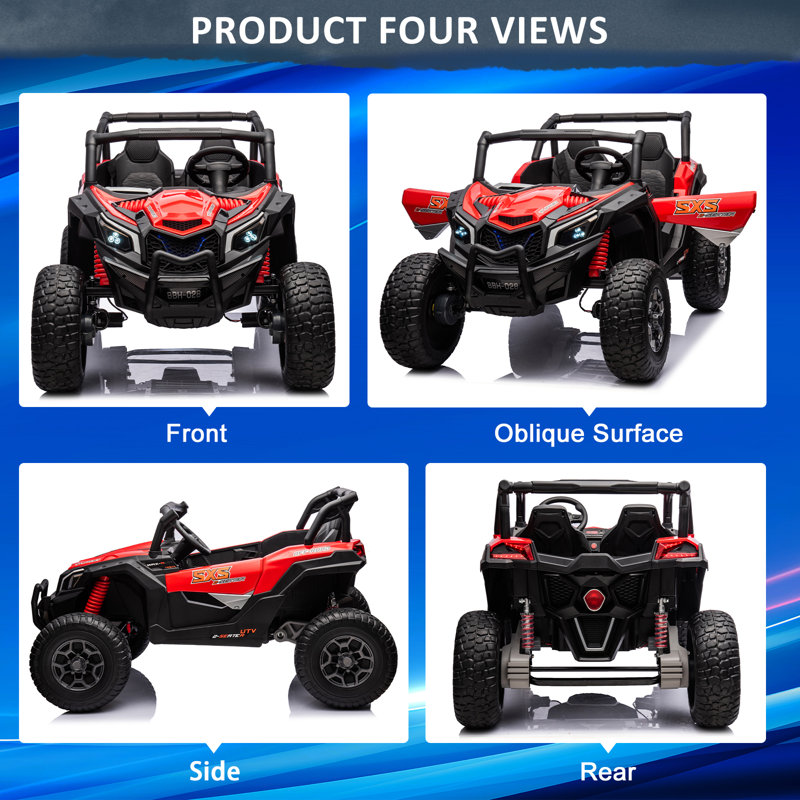 Kulamoon Battery Powered Ride On with Remote Control, Red