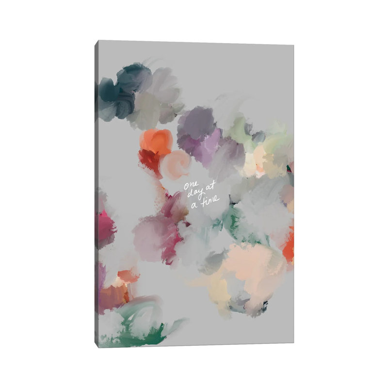 One Day At A Time by Morgan Harper Nichols - Wrapped Canvas Painting, 66.04 cm H x 45.72 cm W x 3.175 cm D