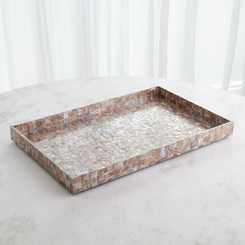 Decorative Tray, 28"Wx18"Dx2.5"H