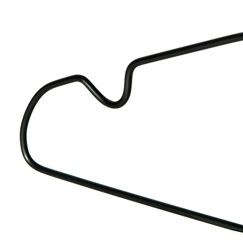 Harbour Housewares - Metallic Children's Coat Hangers, Black