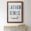 Lather Rinse Répétition - cadre photo, art textuel sur toile-1187212346-1187212351
