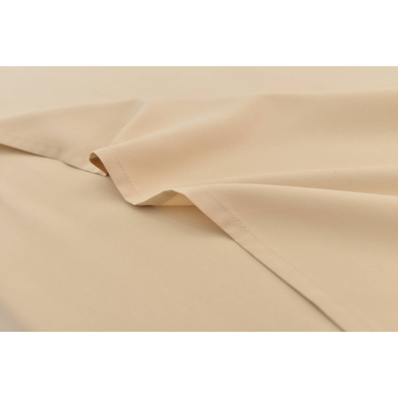 Ensemble de draps en rayonne de bambou ultra doux et infroissable, Simple TG, Beige