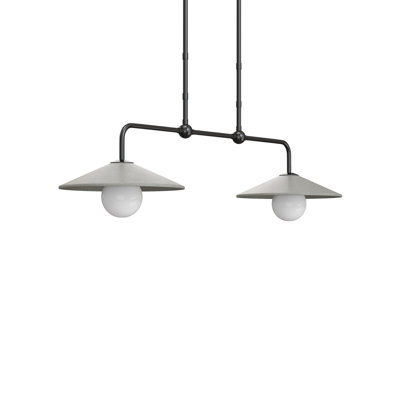 Luminaire suspendu double pour l'extérieur deux