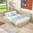 Full Size Upholstered Daybed Frame with Slats-2074700271