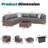 Emanie 6-Person Wicker Outdoor Seating Group with Cushions and Fire Pit-1002147811-1002147803