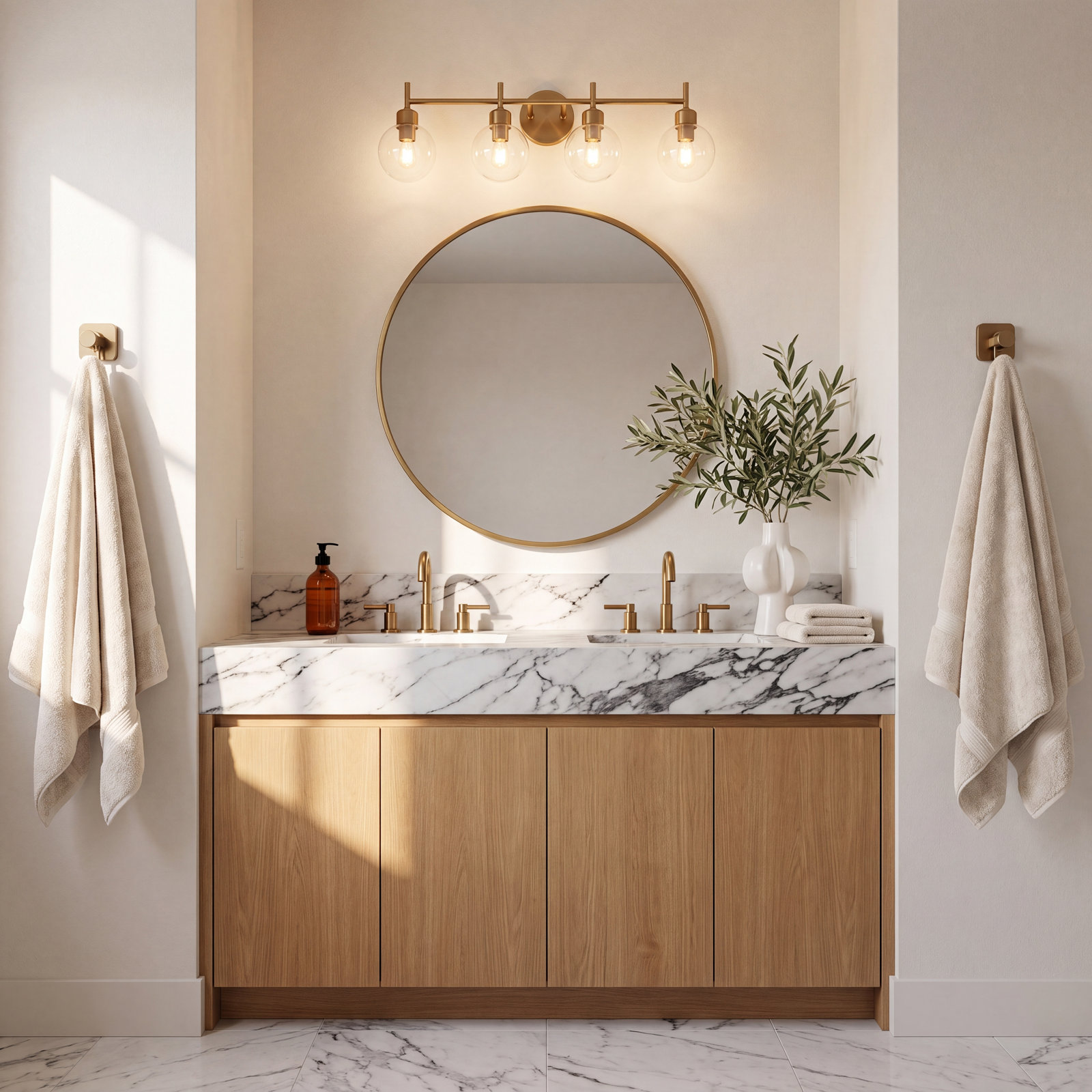 Parallel Robe Hook, Brushed Bronze