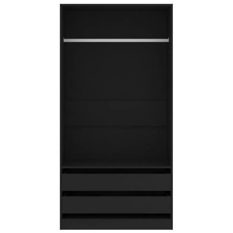 Adiel Manufactured Wood Wardrobe, Black