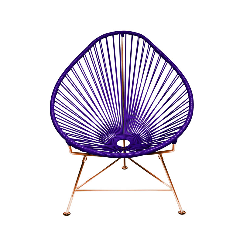 Chaise de jardin, Charbon mauve / cuivre