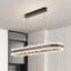 Pied de lampe moderne en aluminium minimaliste avec abat-jour en acrylique, lampe longue barre ovale