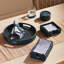 Plateau de service rond en rotin Burma-129903260