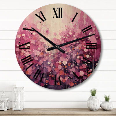 Horloge murale Magenta