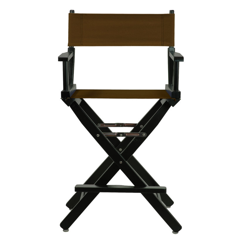 Chaise de réalisateur pliante 24 po, Chêne miel, Brun