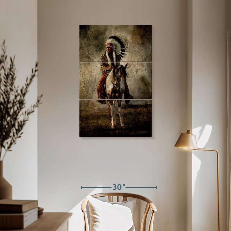 Lelar Warrior, 57" H x 36" W