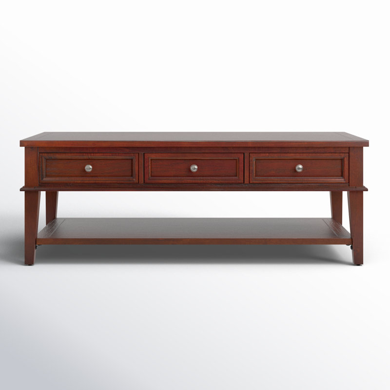 Samira Single Coffee Table with Storage, Sepia