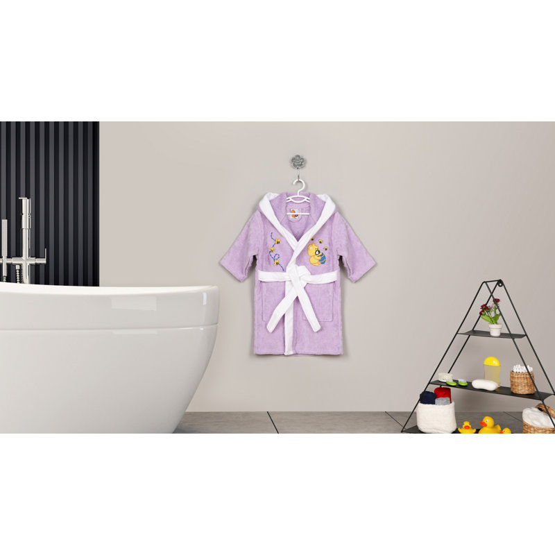 Peignoir 100% coton Clintonville, Enfants L, Lilas