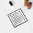 4 In. X 4 In. Stainless Steel Square Shower Drain With Square Pattern Surface