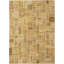 Tapis de la surface en laine beige/vert 7 pi x 9 pi 9 po main-of-kind-noué la 1980 Lave