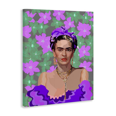 Floral Reverie Frida Canvas, design by Lynnda Rakos