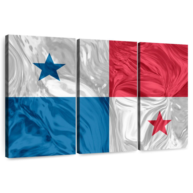 Optical Illusion Panama Flag, 24" H x 38" W