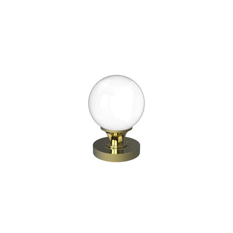 Harbor Passage Door Knob, Polished Brass