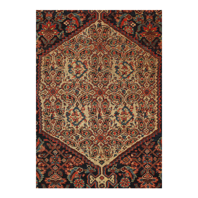Antique One-of-a-Kind 4'4'' X 6'8'' Area Rug