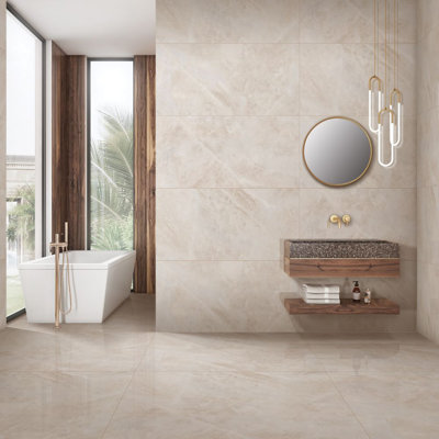 Nimbus 24" x 48" Polished Porcelain Wall & Floor Tile