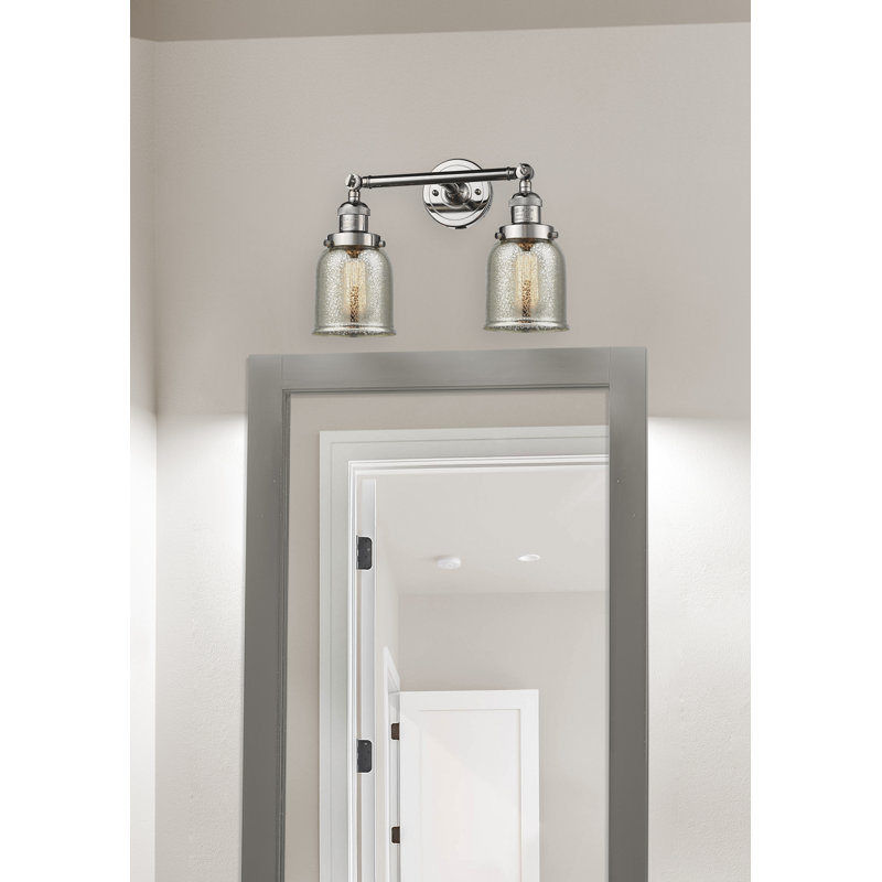 ClipperCove 2 - Light Dimmable Vanity Light, 6 Watt Vinage LED Bulb, Silver Mercury, Polished Nickel