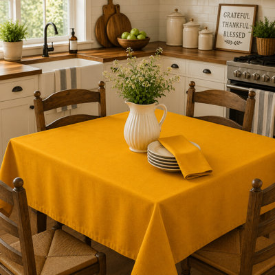 52"x72" Rect. Golden Yellow Tablecloth