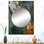 Ajaccio doré et vert Terrazzo Marble Elegance IV - miroir en marbre, miroir mural décoratif moderne, impression d'art en métal