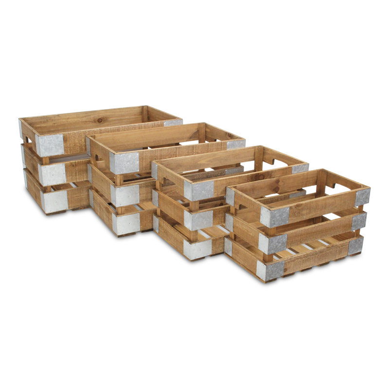 Ensemble de casiers 4 pièces en bois