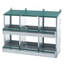 Boîte de nidification à 6 compartiments pour poules pondeuses, boîtes de poules roulantes, vert