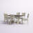 Alfiere 6 - Person Trestle Dining Set