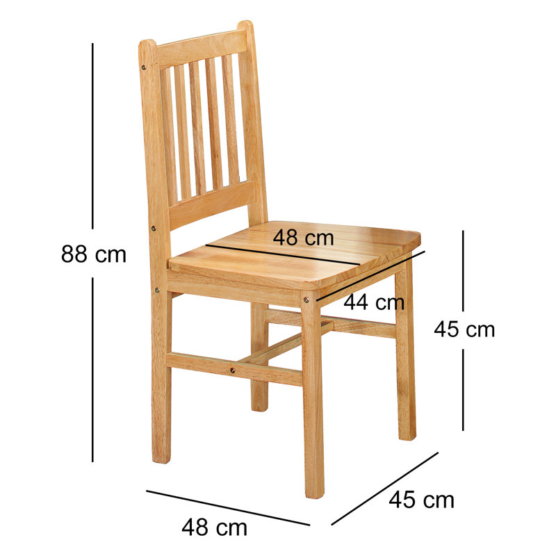 Callaway Solid Wood Slat Back Side Chair