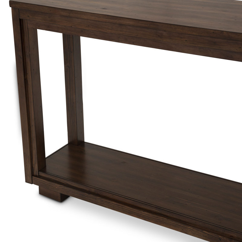 Carrollton 52'' Brown Solid Wood Console Table with Storage