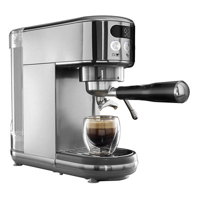 Daewoo Digital Display 20 Bar Espresso Coffee Maker Machine With Milk Frother Filter Steam Wand & Cup Warmer