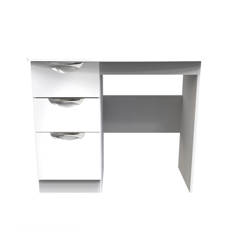 Fully Assembled Ratley Dressing Table, White Gloss