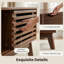 Table basse à plateau relevable avec rangement, table basse moderne avec porte coulissante à lattes et compartiment caché, table basse de 35,4 po avec plateau relevable, tables basses de salon