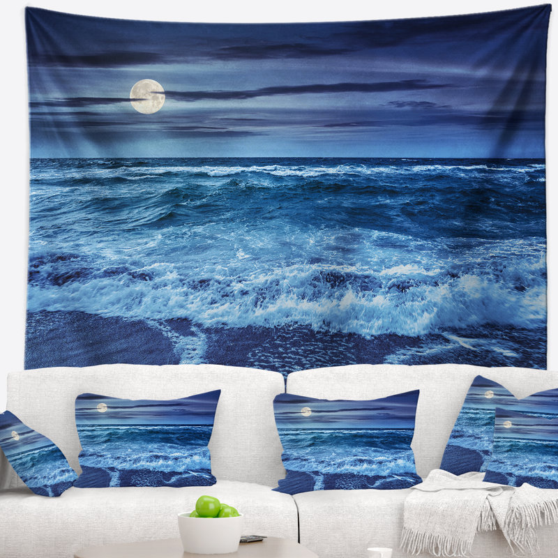 Tapisserie ciel et eau, H 32 po x l 39 po