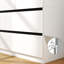 Armoire 75 "avec 4 tiroirs (ensemble de 2)